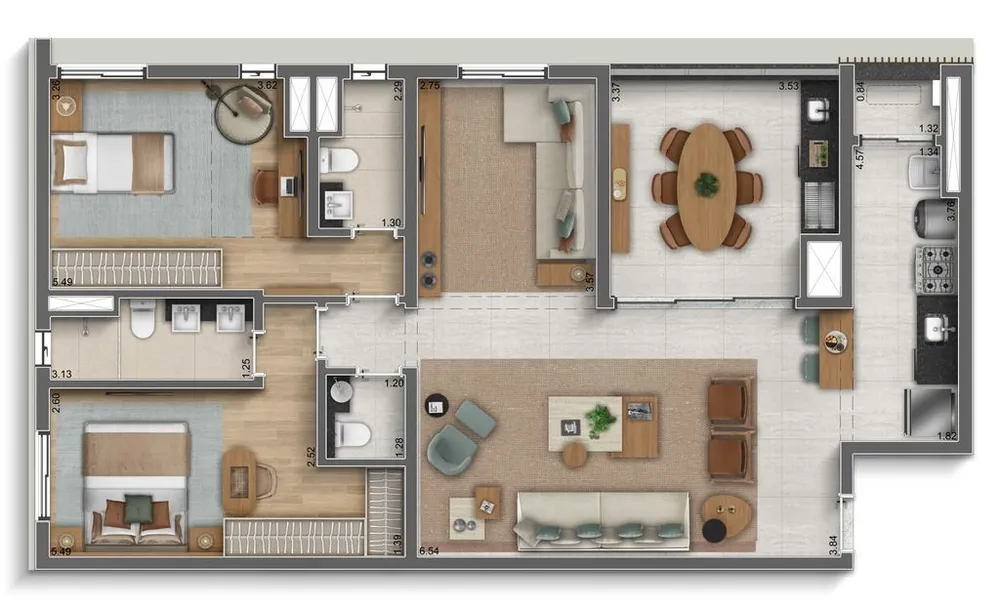 Apartamento, 3 quartos, 275 m² - Foto 2