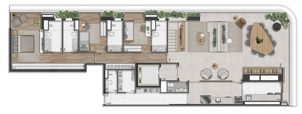 Apartamento, 3 quartos, 154 m² - Foto 4