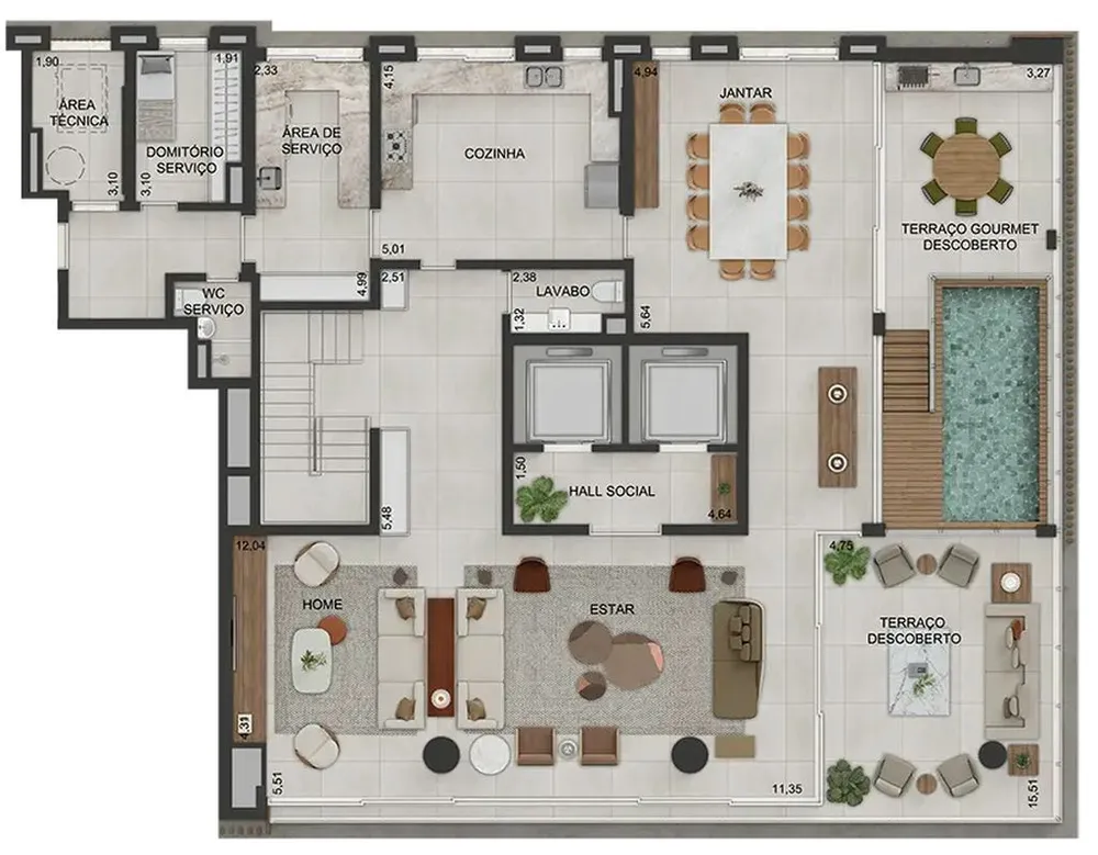 Apartamento, 4 quartos, 293 m² - Foto 4