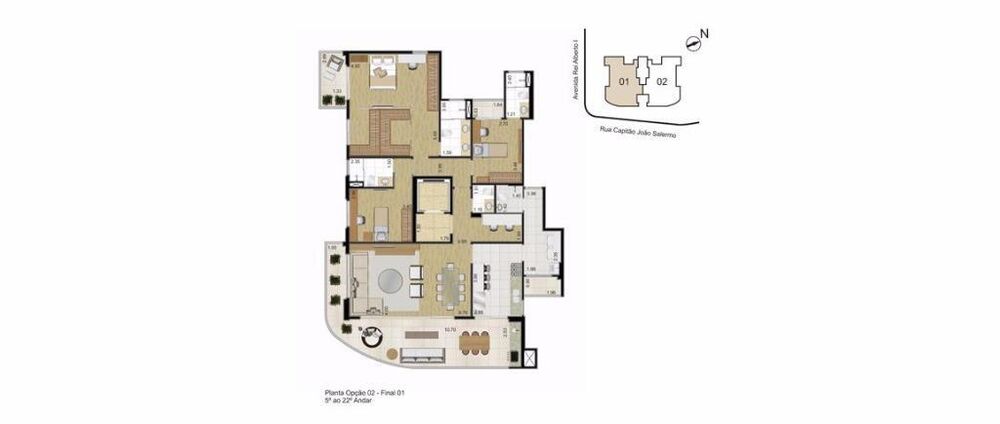 Apartamento, 4 quartos, 186 m² - Foto 1