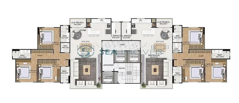 Apartamento, 3 quartos, 135 m² - Foto 4