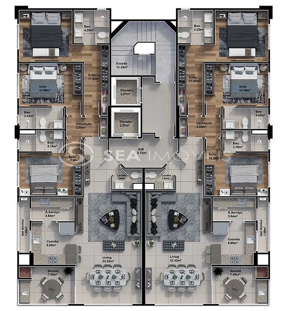 Apartamento, 3 quartos, 120 m² - Foto 10