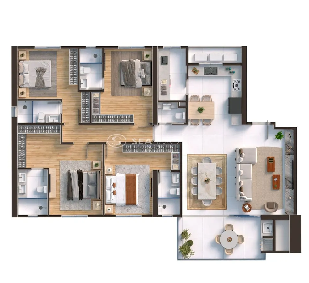 Apartamento, 4 quartos, 160 m² - Foto 8