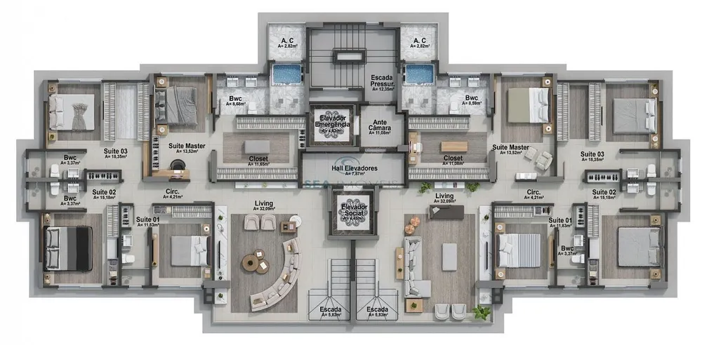 Apartamento, 4 quartos, 146 m² - Foto 13