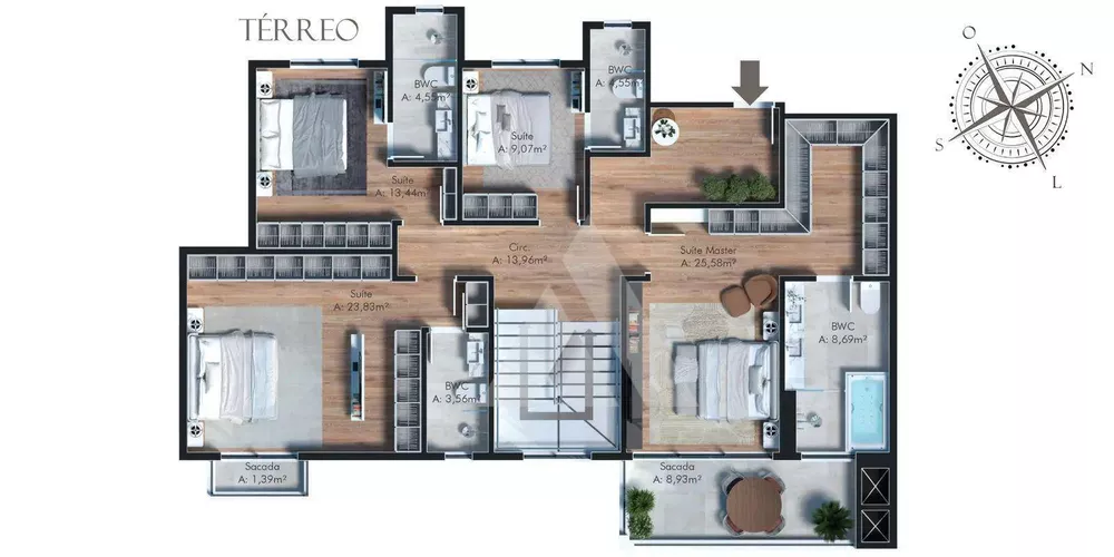 Apartamento, 4 quartos, 297 m² - Foto 1