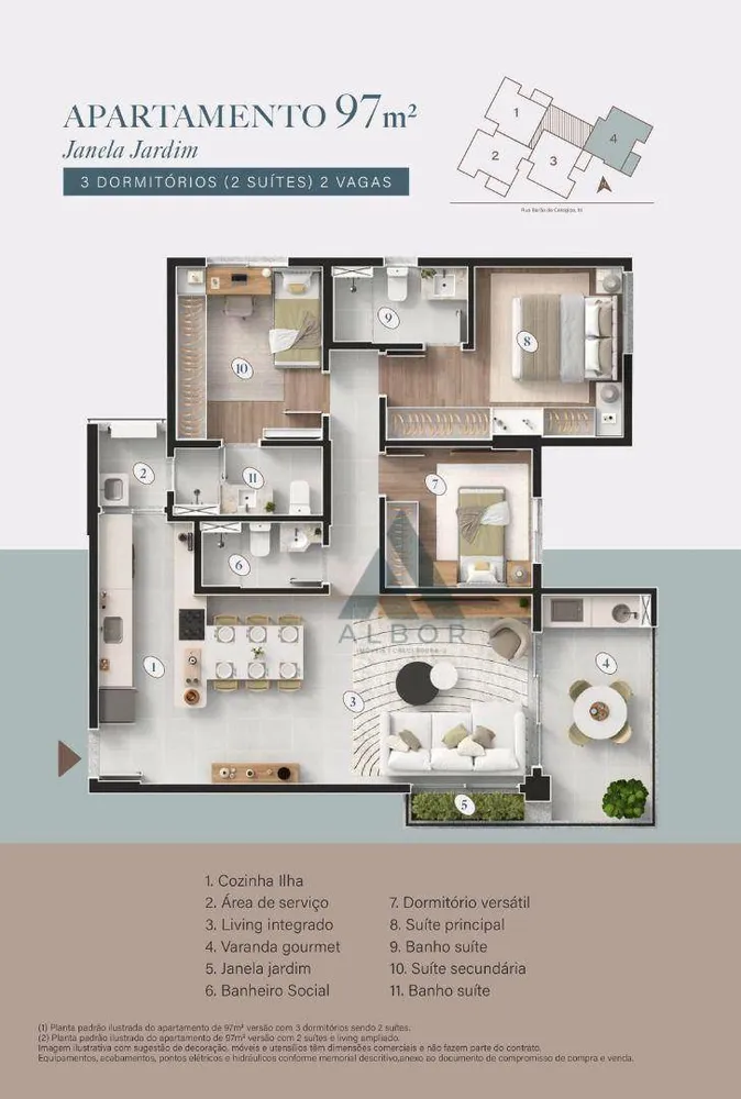 Apartamento, 2 quartos, 97 m² - Foto 11