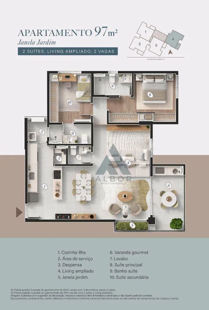 Apartamento, 2 quartos, 97 m² - Foto 4