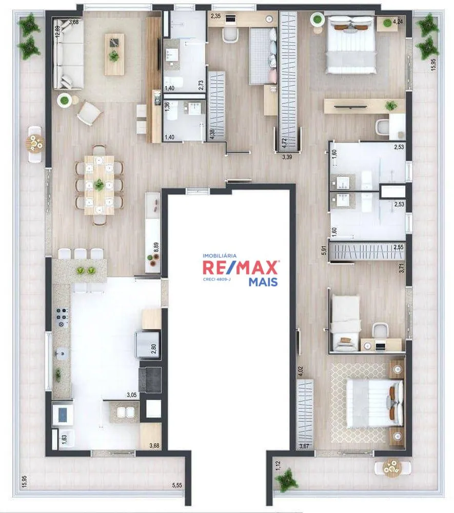 Apartamento, 3 quartos, 100 m² - Foto 24
