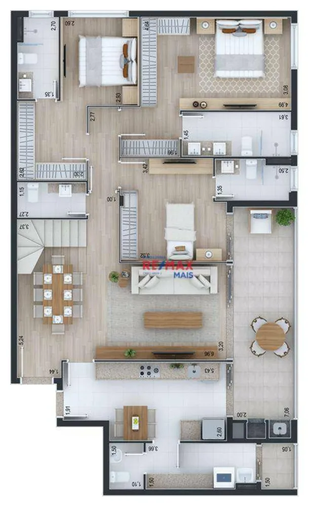 Apartamento, 3 quartos, 170 m² - Foto 9
