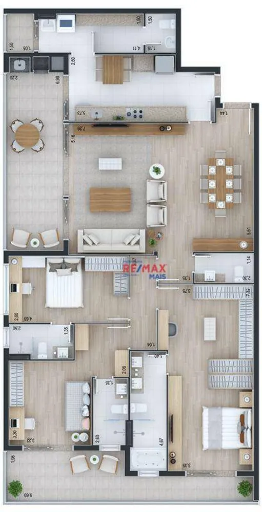 Apartamento, 3 quartos, 170 m² - Foto 12