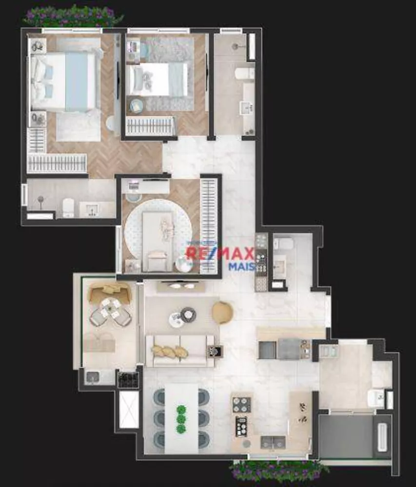 Apartamento, 3 quartos, 163 m² - Foto 2