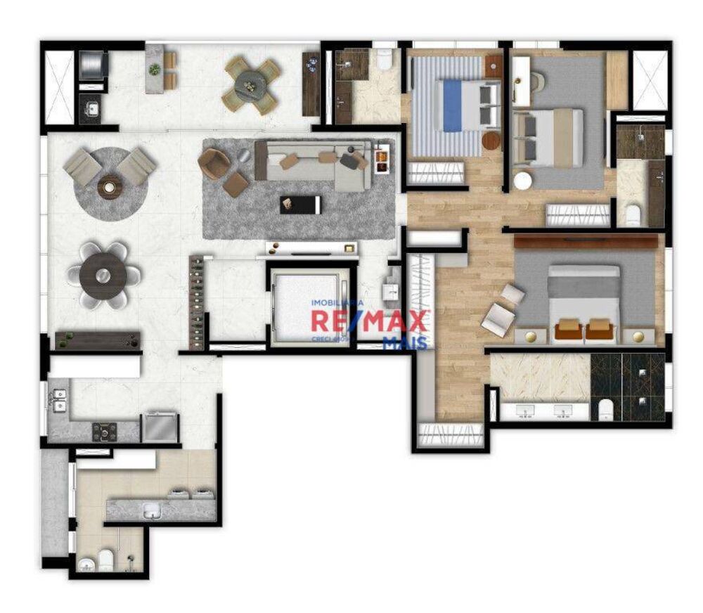 Apartamento à venda com 3 quartos, 159m² - Foto 6