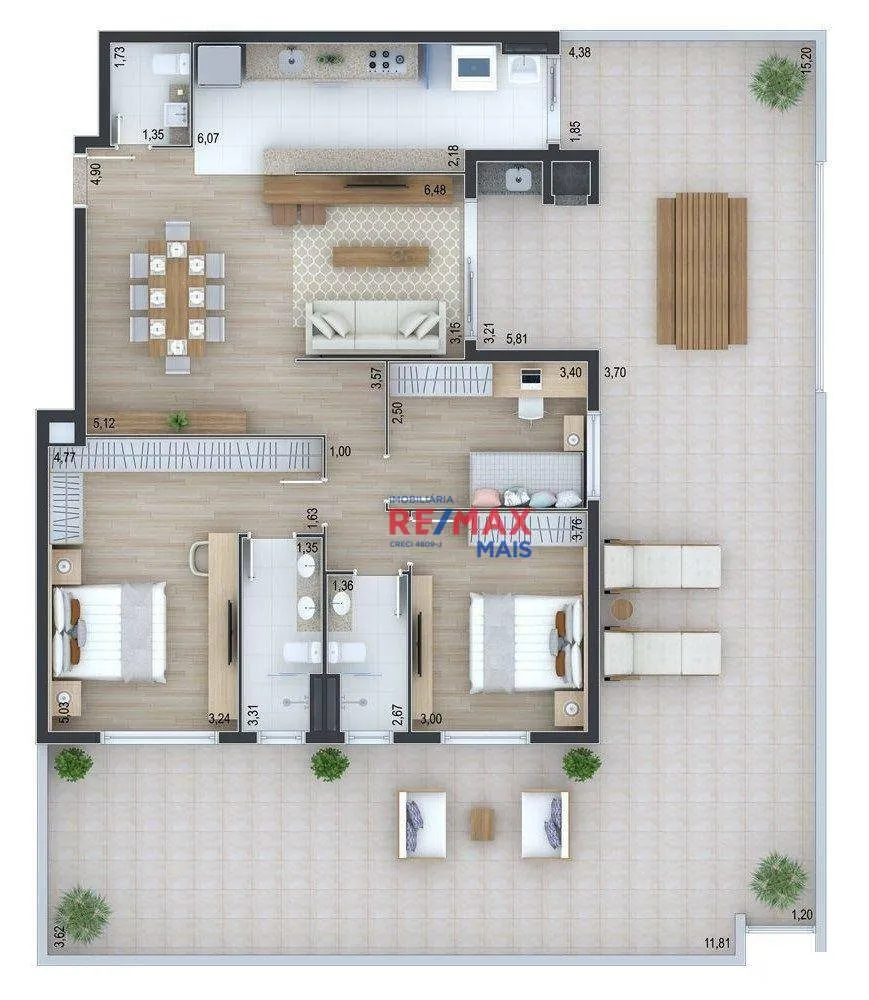 Apartamento, 2 quartos, 90 m² - Foto 4