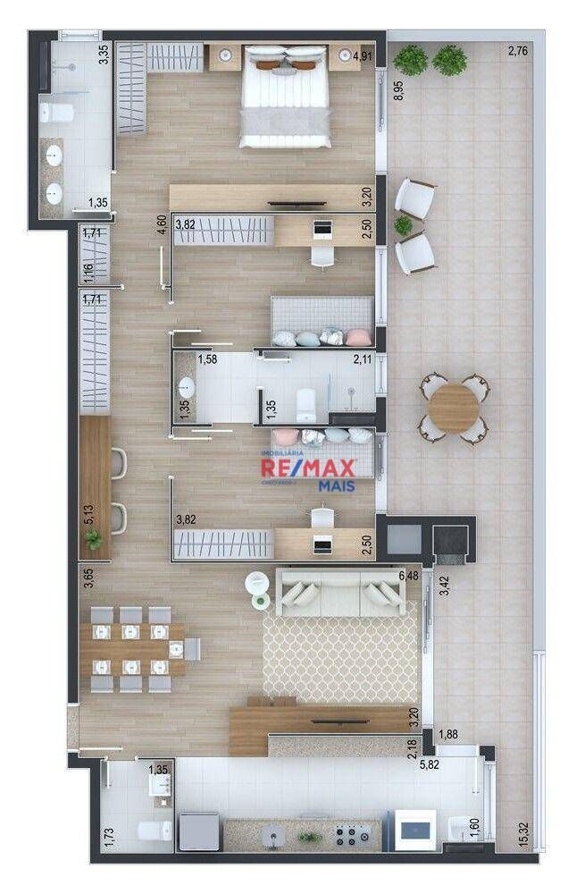 Apartamento, 2 quartos, 90 m² - Foto 1