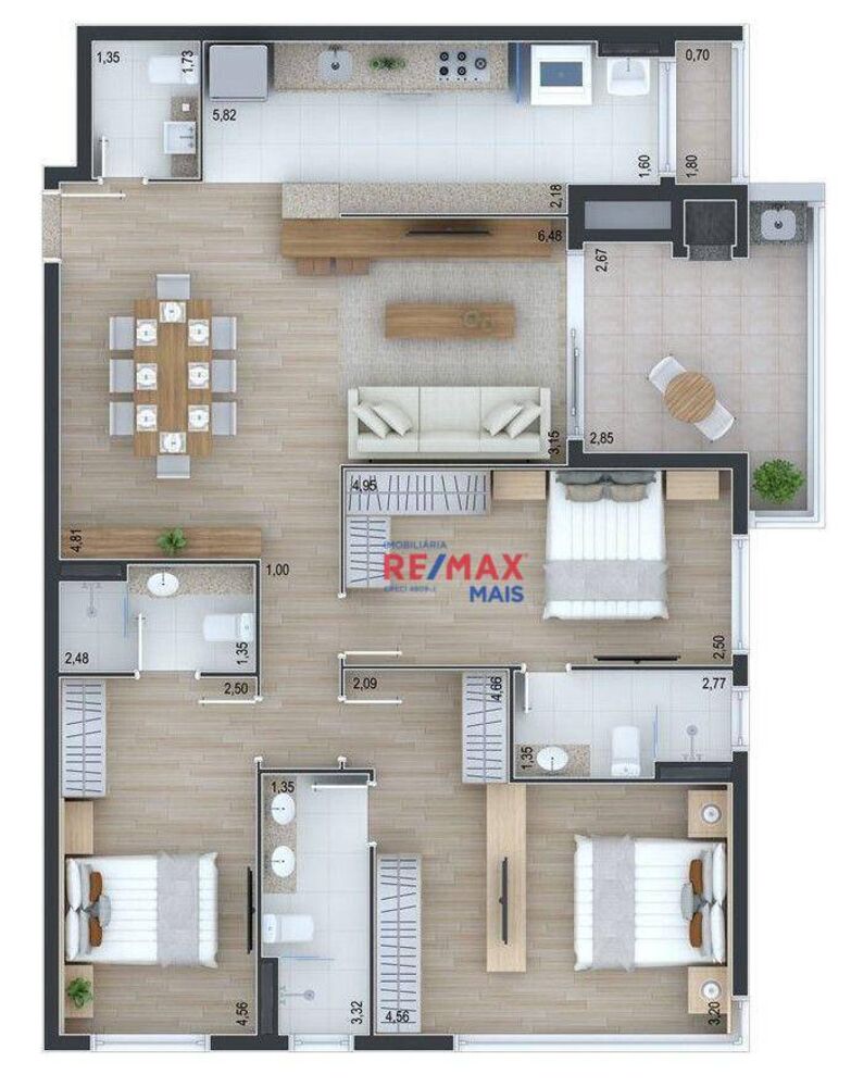 Apartamento, 2 quartos, 90 m² - Foto 2