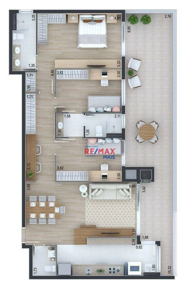 Apartamento, 2 quartos, 94 m² - Foto 9