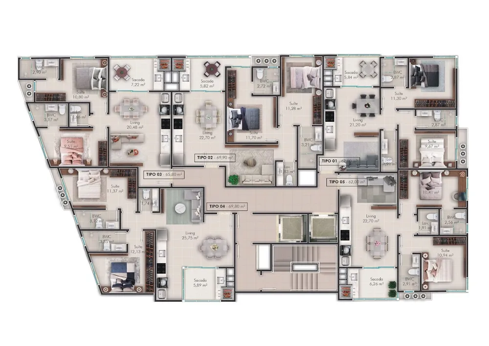 Apartamento, 2 quartos, 69 m² - Foto 8