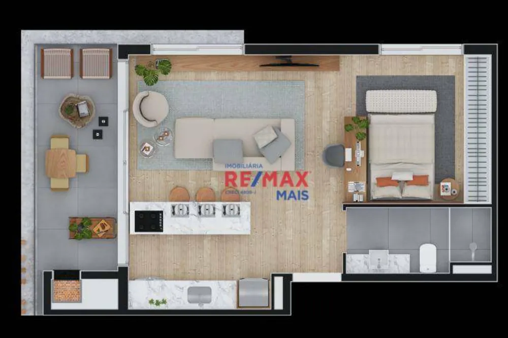 Apartamento, 1 quarto, 53 m² - Foto 12