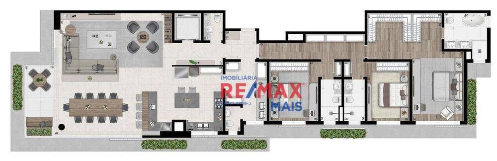 Apartamento, 3 quartos, 175 m² - Foto 1