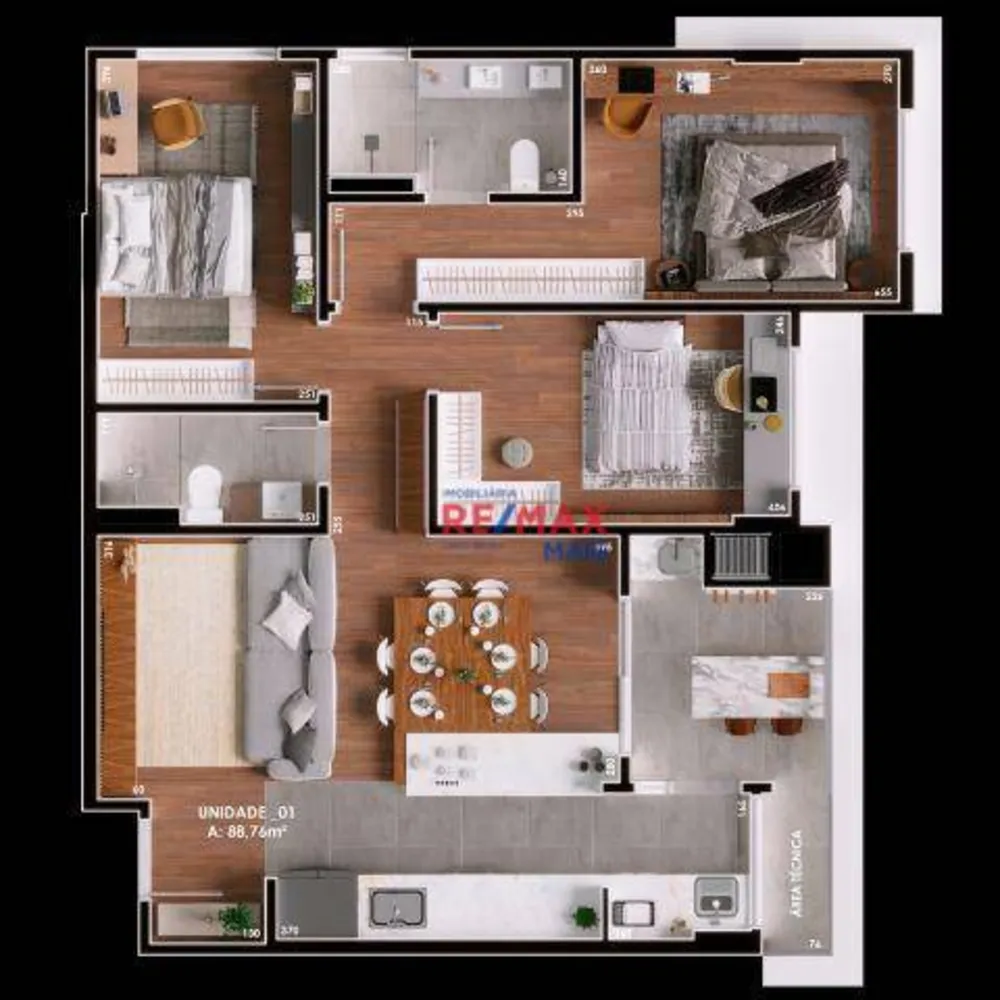 Apartamento, 3 quartos, 88 m² - Foto 6