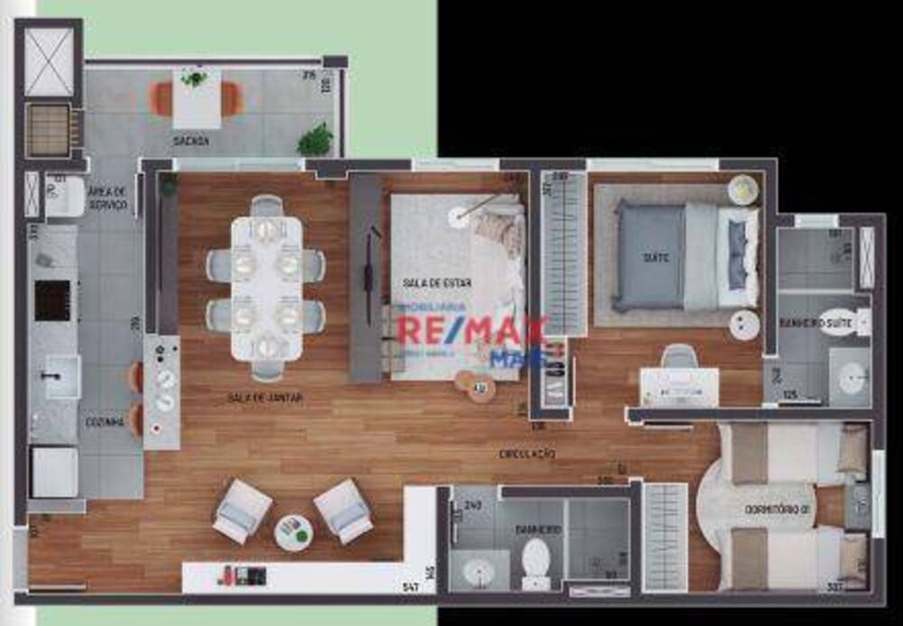 Apartamento, 2 quartos, 59 m² - Foto 3