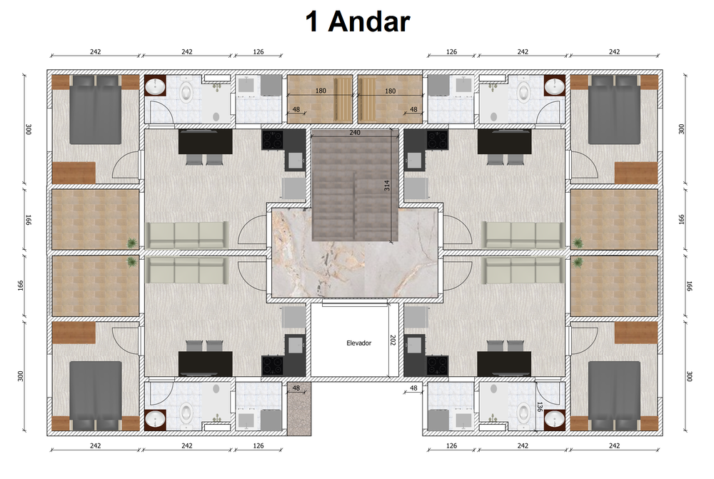 Apartamento à venda com 1 quarto, 33m² - Foto 2