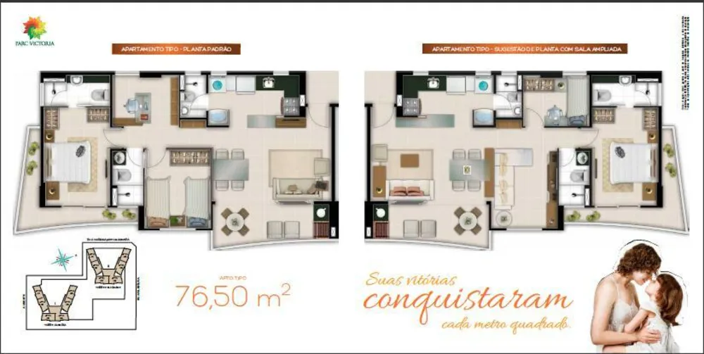 Apartamento, 2 quartos, 76 m² - Foto 4