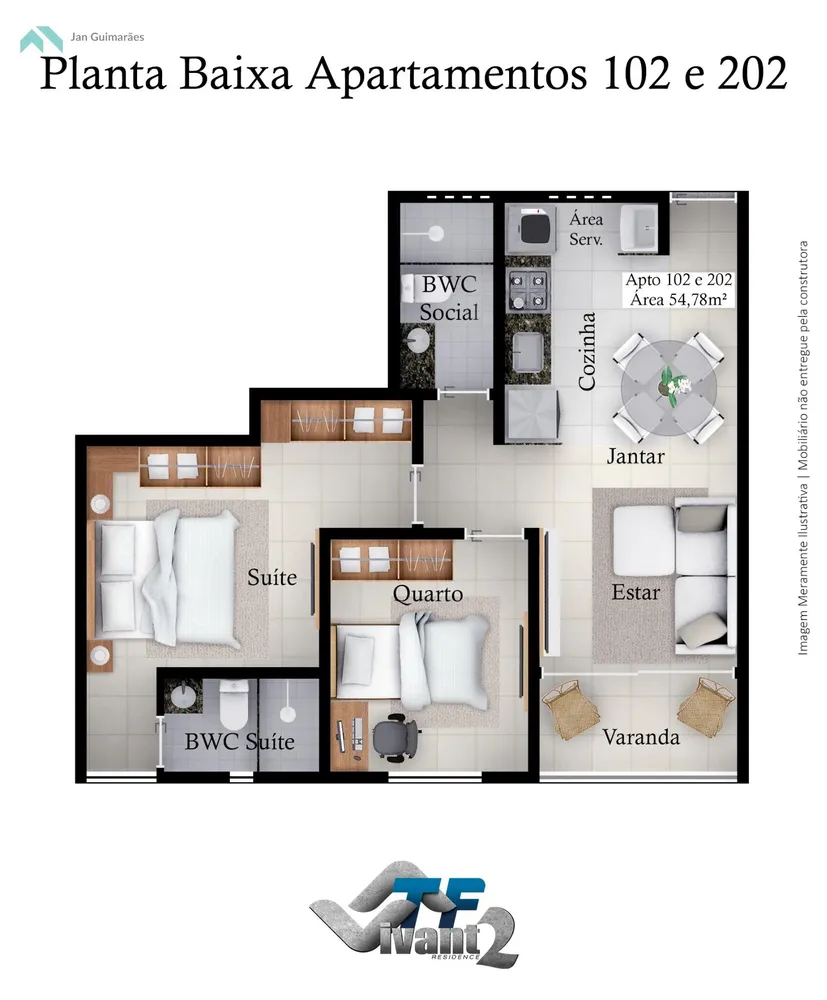 Apartamento, 3 quartos, 82 m² - Foto 1
