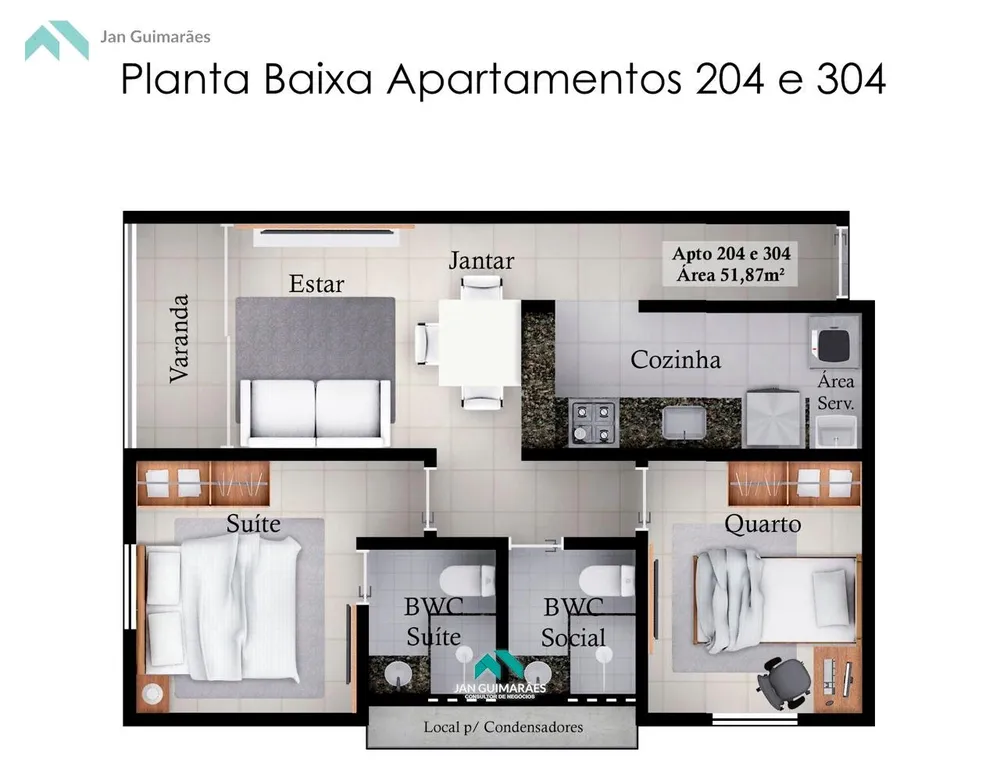 Apartamento, 1 quarto, 33 m² - Foto 4