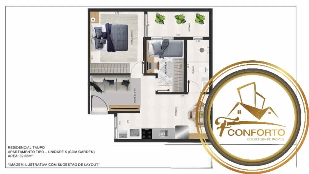 Apartamento, 1 quarto, 26 m² - Foto 2