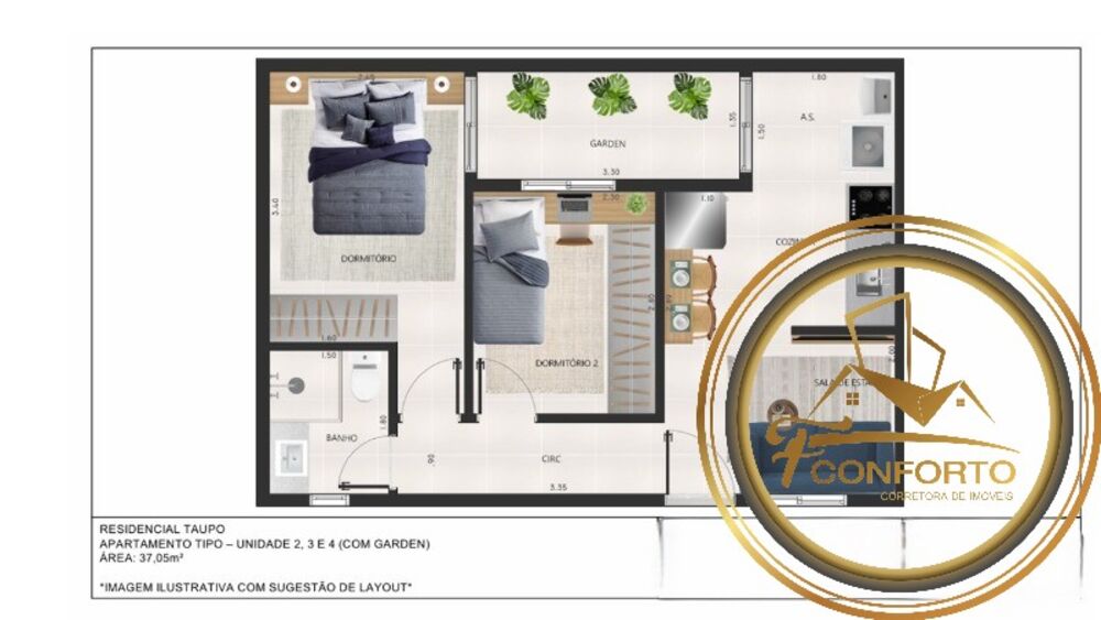 Apartamento, 1 quarto, 26 m² - Foto 6