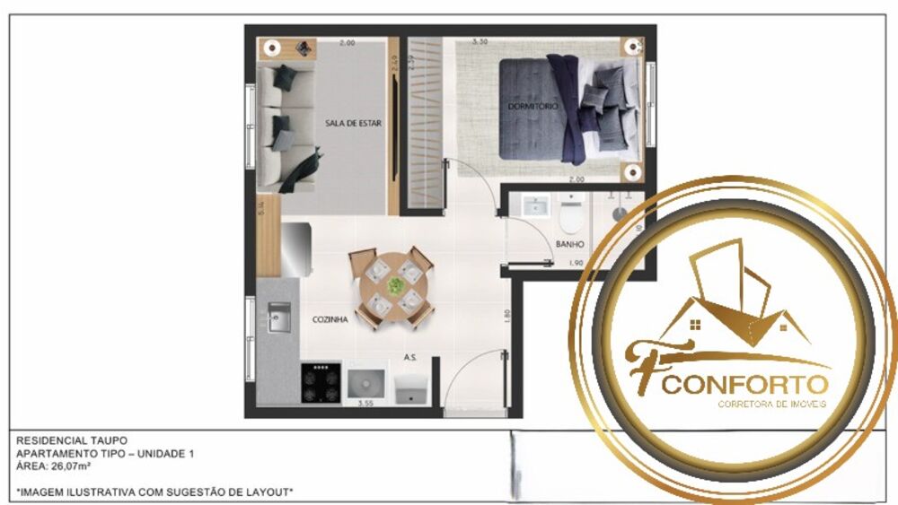 Apartamento, 1 quarto, 26 m² - Foto 5
