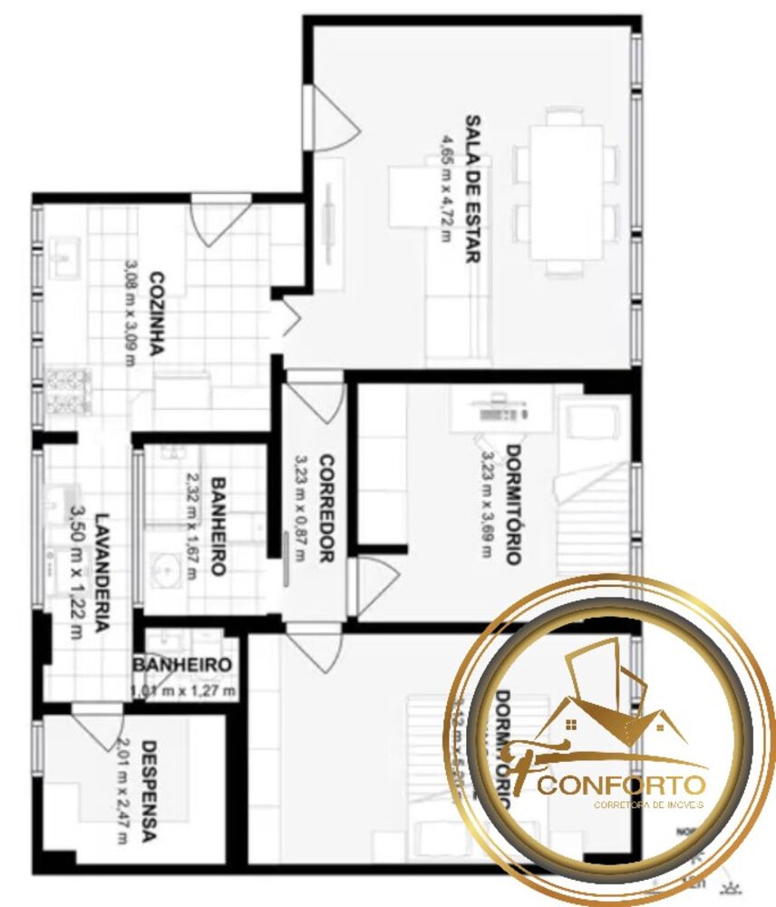 Apartamento, 2 quartos, 90 m² - Foto 19