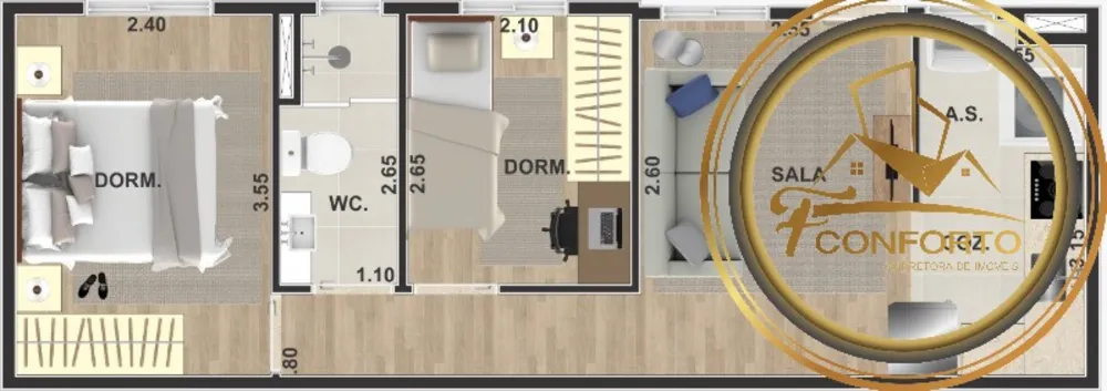Apartamento, 2 quartos, 38 m² - Foto 7