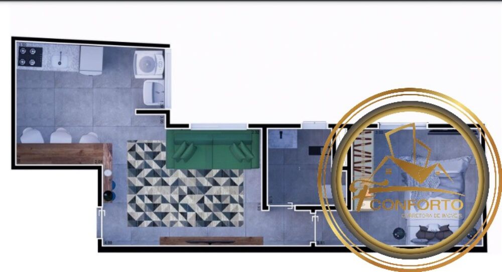 Apartamento, 1 quarto, 37 m² - Foto 11