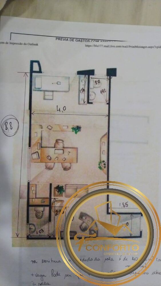 Sala-Conjunto, 40 m² - Foto 2