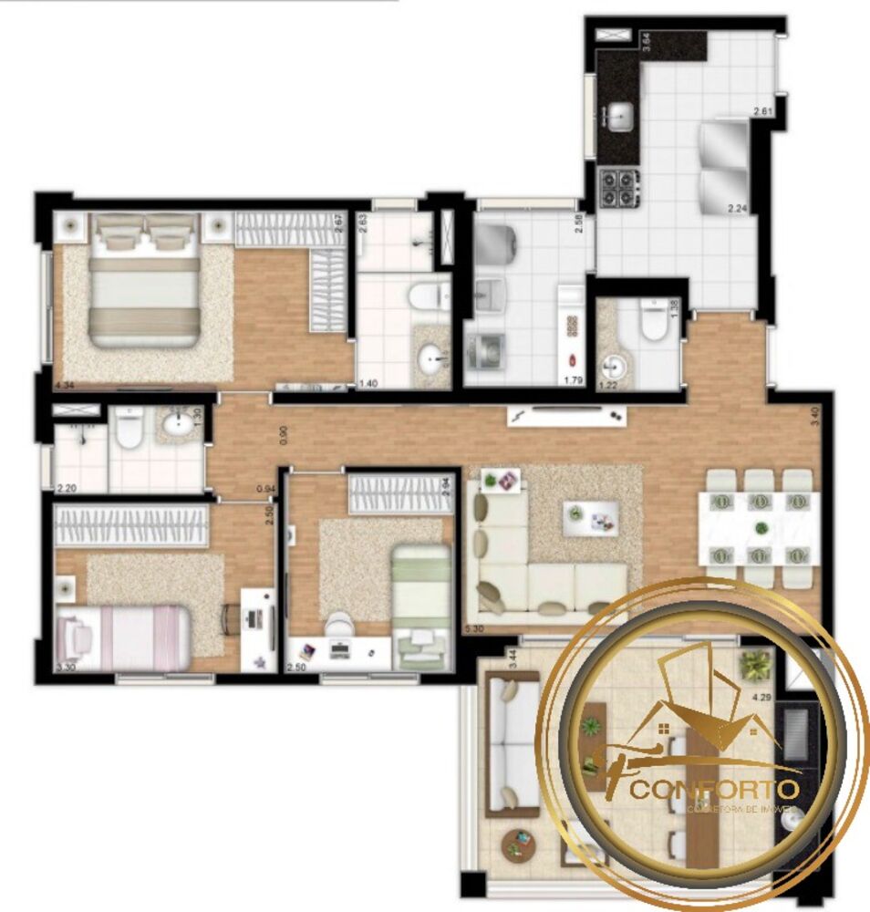 Apartamento, 3 quartos, 109 m² - Foto 20
