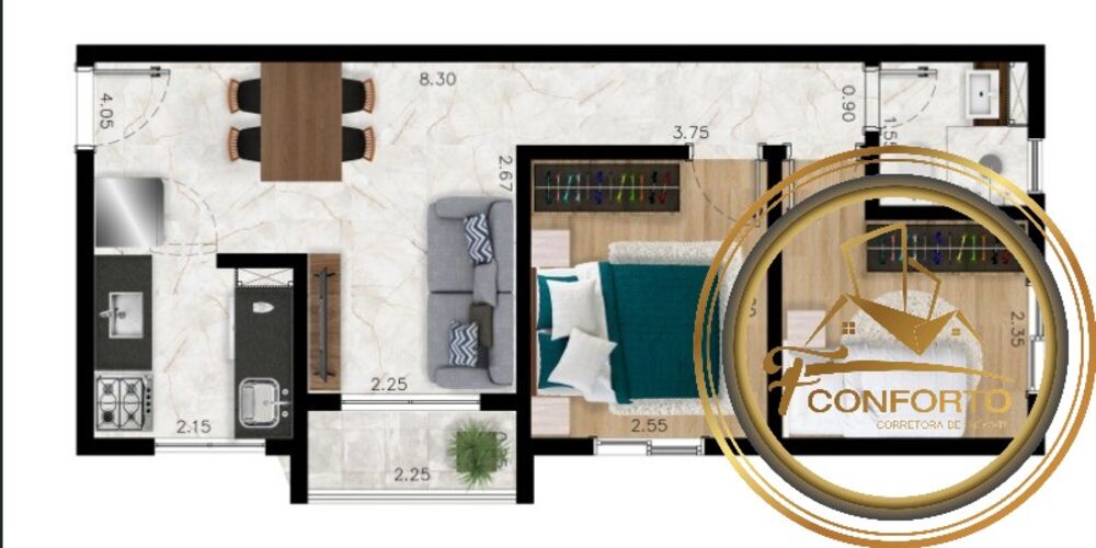 Apartamento, 2 quartos, 46 m² - Foto 14