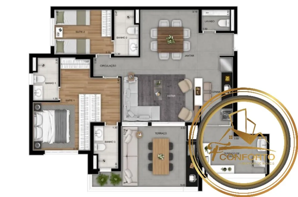 Apartamento, 2 quartos, 105 m² - Foto 23