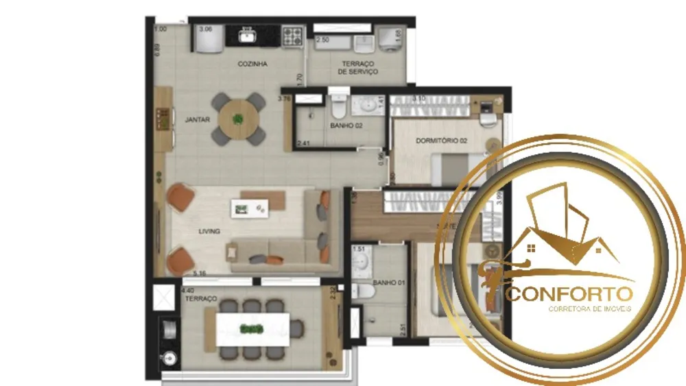 Apartamento, 2 quartos, 87 m² - Foto 10