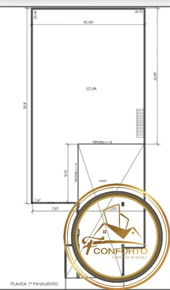 Loja-Salão à venda e aluguel, 1329m² - Foto 3