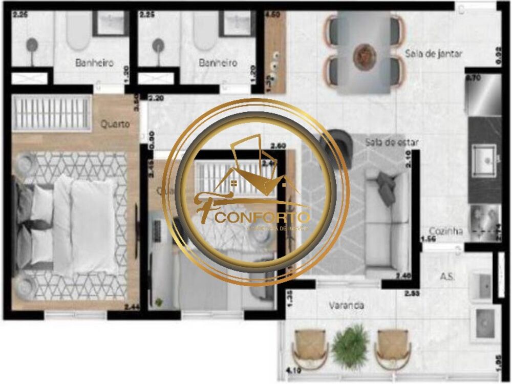 Apartamento, 2 quartos, 49 m² - Foto 6