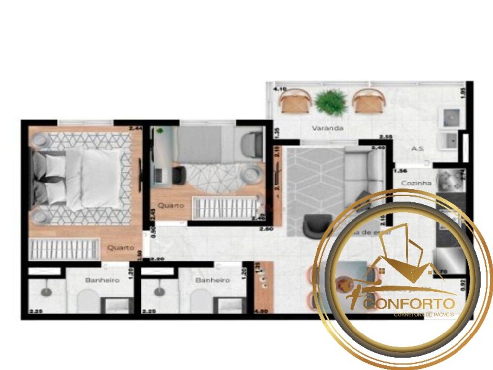 Apartamento, 2 quartos, 49 m² - Foto 16