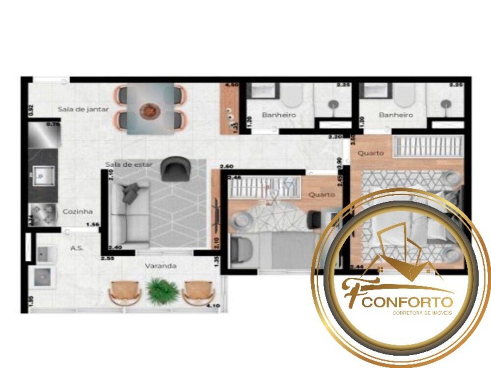 Apartamento, 2 quartos, 49 m² - Foto 15