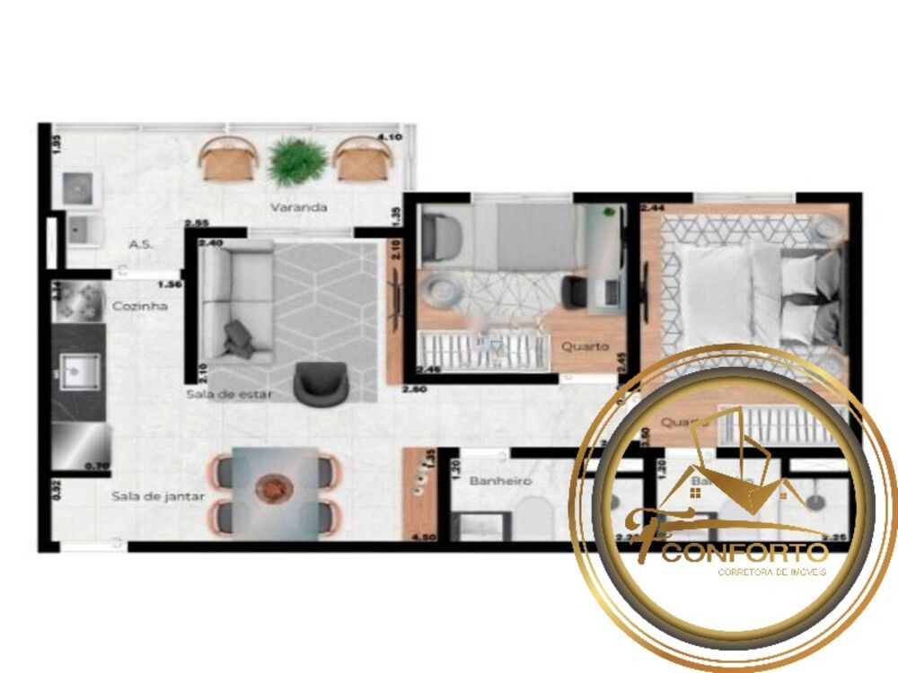 Apartamento, 2 quartos, 49 m² - Foto 14