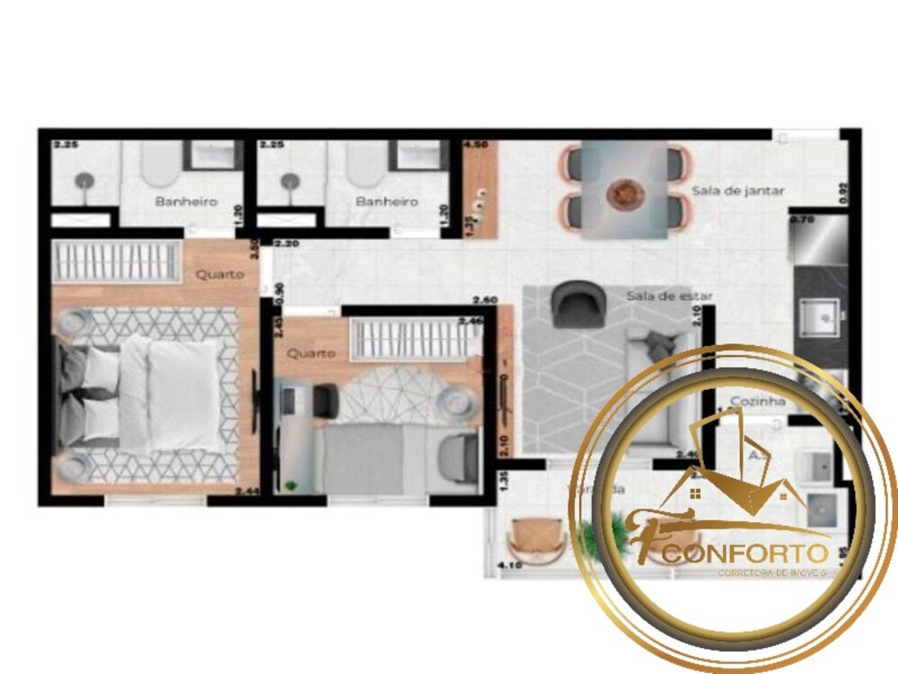 Apartamento, 2 quartos, 49 m² - Foto 19