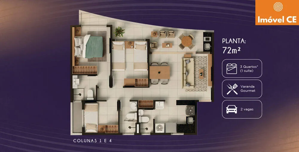 Apartamento, 3 quartos, 72 m² - Foto 6