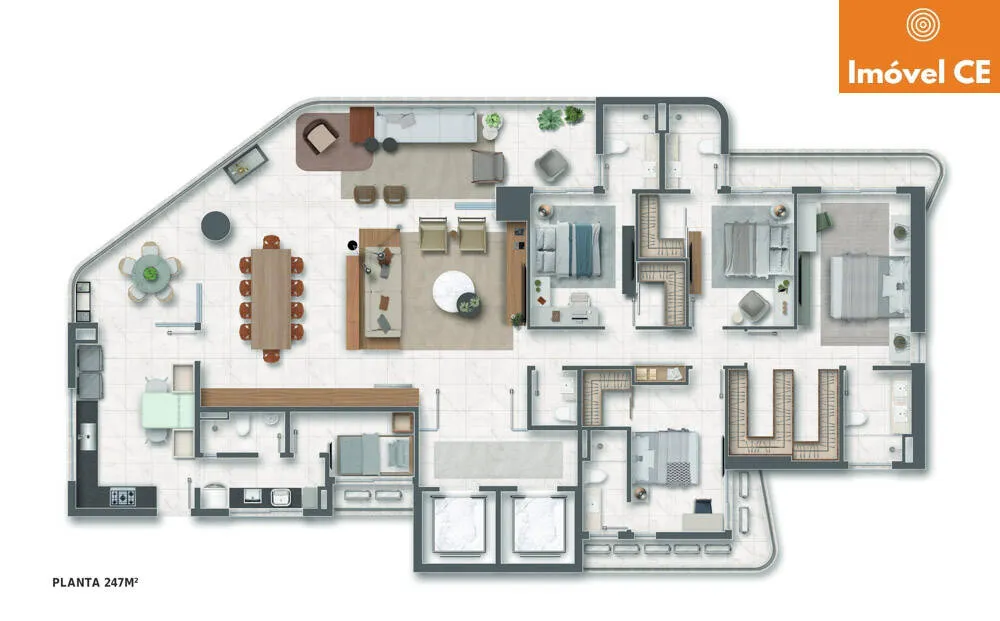 Apartamento, 3 quartos, 174 m² - Foto 8
