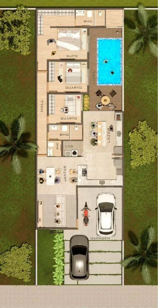 Casa de Condomínio, 3 quartos - Foto 2