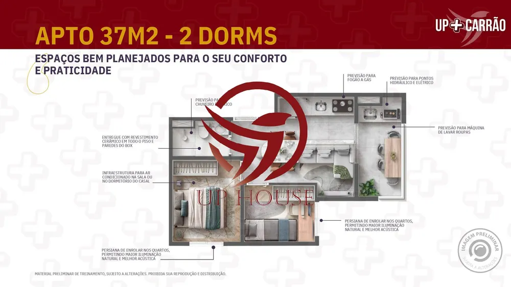 Apartamento, 2 quartos, 35 m² - Foto 8